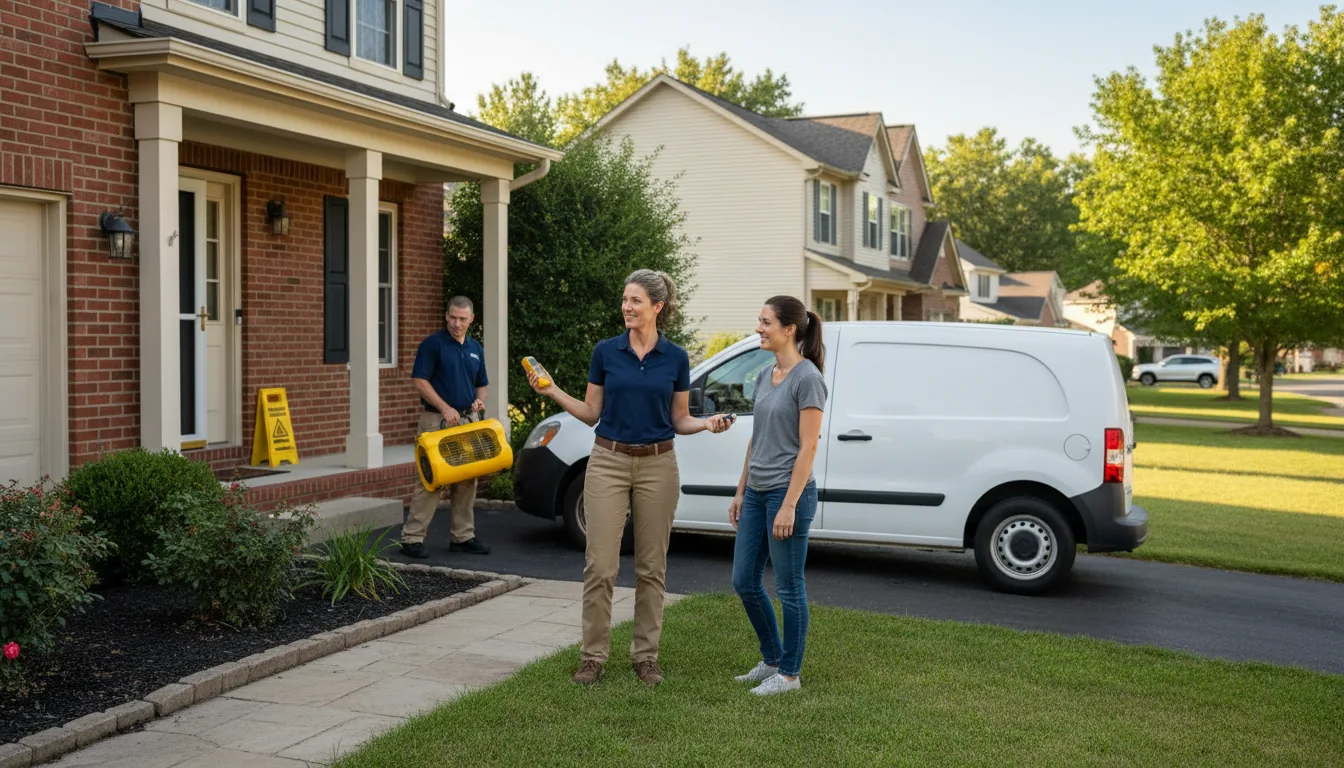 Residential water damage restoration in Seward, NE